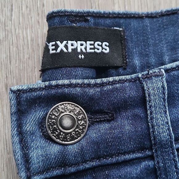 Express Hyper Stretch Skinny High Rise jeans, Size 6 Regular - Picture 6 of 7